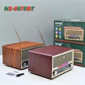 Nouveauté NNS NS-6679BT Enceinte sans fil rétro Bluetooth portable rechargeable Radio FM AM SW3 BAND 30W Caisson de basses <span class=keywords><strong>DJ</strong></span> - Product Image 2