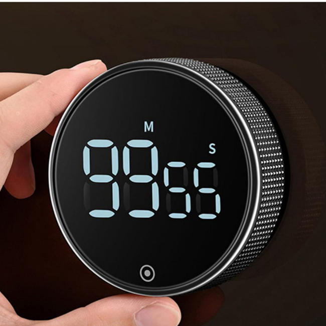 Timer Da Cucina Digitale Con Magnete - 3 Livelli Di Volume, Display LED, Per Studio E Lavoro - Foto 8