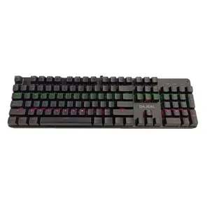 Available Custom Green axis LED RGB Backlit 104 keys wired gamer Spanish mechanical keyboard