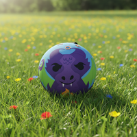 Haut-parleur Bluetooth portable de poche en tissu à motif de dessin animé, mini haut-parleur audio extérieur sans fil TWS avec basses puissantes, idéal comme cadeau
