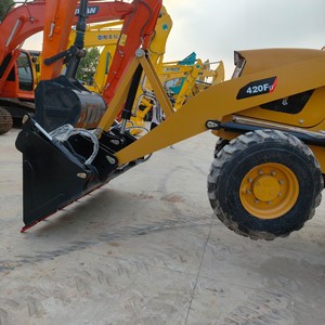 used CAT 420f2 Backhoe Loader low working hours great performance original Japan no major accidents low price one year warranty - Product Image 4