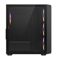 Boîtier personnalisé OEM pour PC de jeu Support RTX 4070 4060 310mm Carte graphique 2.5 SSD 3.5 Disque dur de bureau Micro ATX Boîtier pour ordinateur