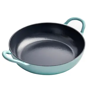 Pots and Pans Hot Selling Enamel Coating Cast Iron Pots Cooking Wok Pans for Store Sale