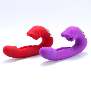 Vibrador 3 en 1 al por mayor con estimulación de punto G, vibración de lengüeta y vibración de golpeteo hueca - Product Image 2