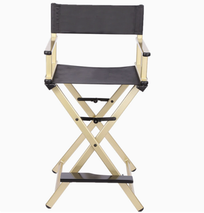 كرسي مكياج قابل للطي من الألومنيوم ، كرسي مخرج عالي الظهر خارجي محمول متعدد الوظائف للشعر - Product Image 5