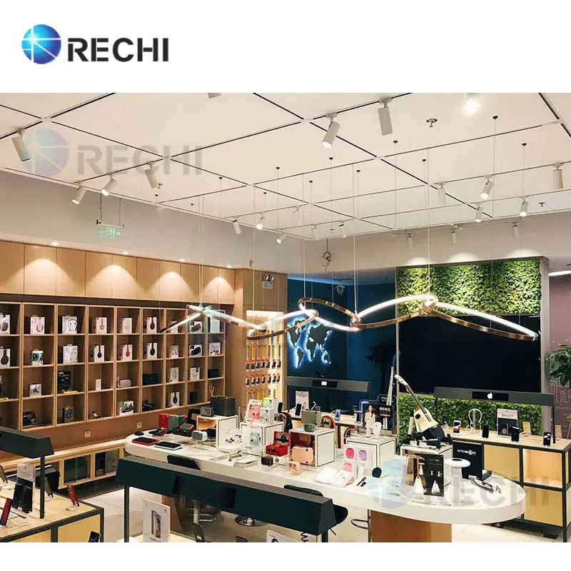 RECHI ให้โทรศัพท์มือถือร้านค้าปลีกรูปแบบและภายในการออกแบบภาพแสดงและ Store FIXTURE ปรับปรุงยี่ห้อภาพ