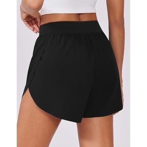 FOXA Pantalones cortos deportivos para mujer, de cintura alta, de secado rápido, con forro de malla, para hacer ejercicio - Product Image 2