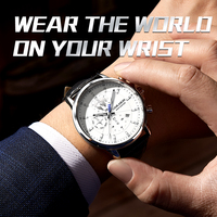 Reloj de Pulsera Mecánico Automático LOUIE JUELEN para Hombre, de Lujo, en Acero Inoxidable, 42.5mm, con Esfera Luminosa y Resistente al Agua