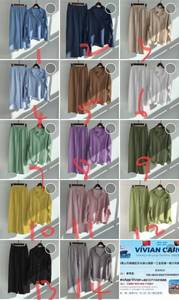 Pantaloni da <span class=keywords><strong>donna</strong></span> primavera autunno 2 pezzi <span class=keywords><strong>retrò</strong></span> Plus Size <span class=keywords><strong>abbigliamento</strong></span> <span class=keywords><strong>donna</strong></span> a vita alta pantaloni larghi camicia di cotone lino set da <span class=keywords><strong>donna</strong></span> - Product Image 2