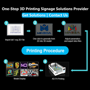 Impresora 3D Mingda AD-F4 1200x800mm para Letras de Canal, Impresora 3D de 4 Colores Klipper Multicolor para Señalización LED, Letreros 3D para Tiendas de Cigarrillos y Exteriores - Product Image 2
