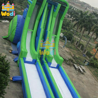 Toboggan aquatique gonflable industriel à vendre, piscine à jets d'eau, toboggan gonflable pour usage humide en vinyle, toboggan gonflable pour l'été…