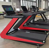 Tapis de course électrique commercial motorisé sans balais avec écran LED pour entraînement cardio et fitness