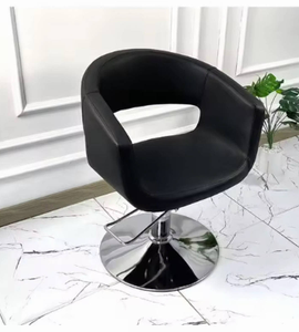 Silla de Barbero Americana Portátil Negra de Alta Calidad con Base Redonda para Salón de Belleza - Product Image 6