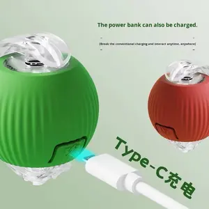 Slimme Huisdier Speelgoed 360 Automatische Interactieve Hond & Kat Kauwspeelgoed Siliconen PC USB Oplader Rolbal - Product Image 4