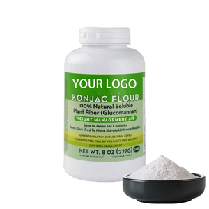 Extrait naturel pur de fines herbes de poudre de <span class=keywords><strong>Konnyaku</strong></span> de farine de konjac Mannan de qualité alimentaire en vrac dans des additifs en vrac d'emballage de tambour blanc pour la nourriture - Product Image 4