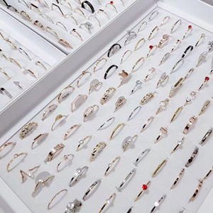 Nhẫn thép không gỉ bán buôn thời trang nhẹ nhàng sang trọng đơn giản nữ trang sức zircon bán buôn nhiều mẫu giá rẻ nhẫn thép không gỉ - Product Image 5