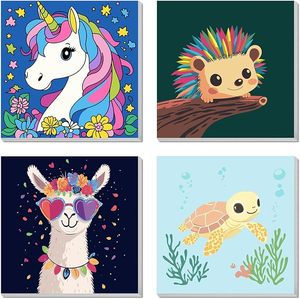 Tùy Chỉnh Động Vật Sơn Bằng Số Kit Với Khung Cho Trẻ Em Cá Nhân Tự Làm Sơn Bằng Số Nhà Tường Trang Trí Nội Thất Quà Tặng - Product Image 2