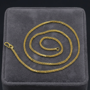 Wholesale 14K 18K 24K Micro Gold Plated Frill Stylish <b>Chain</b> Necklace, Modern <b>Chain</b> Design, Brass <b>Chain</b>, Fashion <b>Chains</b> Necklaces - Product Image 3