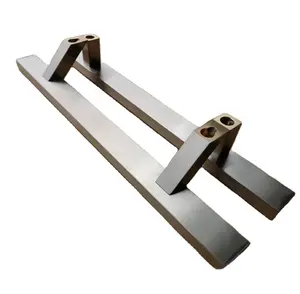Diagonal handle 304 stainless steel door handle commercial glass door handle