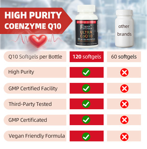 ผู้ผลิตอาหารเสริมอัลตร้าโคคิวเท็นฉลากส่วนตัว ช่วยบำรุงสุขภาพหัวใจสำหรับผู้ชายและผู้หญิง บำรุงสุขภาพหัวใจ อัลตร้าโคคิวเท็น ซอฟต์เจล 120 แคปซูล - Product Image 2