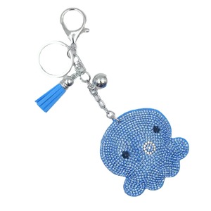 高級ダイヤモンドタコキーホルダーニースブリンブリンラインストーンフリンジキーホルダーアクセサリー水族館お土産ギフト - Product Image 5