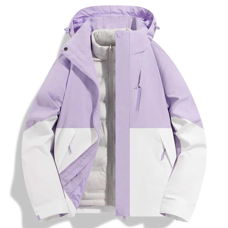 Snow, soft purple, warm white