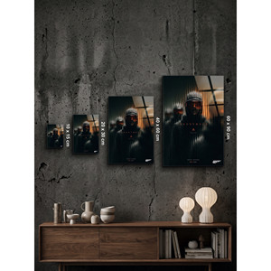 Stampa artistica da parete in metallo con finitura in vetro "The Revolution" - Product Image 2