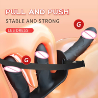 Vibrateur double tête portable en forme de pénis artificiel, Strapon électrique vibrant pour lesbiennes, Jouets sexuels, Godemichés à sangle pour femme