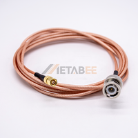 Connecteur SMC femelle droit vers câble coaxial mâle droit BNC avec câble RG316