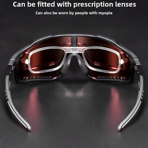 Gafas de Ciclismo Polarizadas Personalizadas Pro TR90 con Protección UV400, 3 <span class=keywords><strong>Lentes</strong></span> Intercambiables, Almohadillas Nasales Ajustables, para <span class=keywords><strong>MTB</strong></span> y Actividades al Aire Libre - Product Image 3