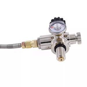 TUXING alta calidad precio al por mayor M18 * 1,5 7/8-14UNF compresor de aire 6000Psi calibre Válvula de encendido/apagado 24 pulgadas manguera para tanque de buceo - Product Image 2