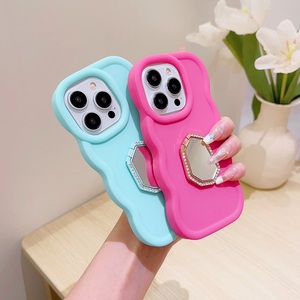 Kim Cương Gương Chủ Điện Thoại Trường Hợp Đối Với Inifnix Tecno Itel Redmi Cover Quay Lại Cho Cô Gái Với Chủ Gương Tia lửa Đi <span class=keywords><strong>Oppo</strong></span> - Product Image 4