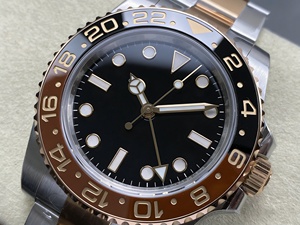 Reloj Mecánico de Súper Calidad, 40 mm, Fábrica VS, Acero 904L, Movimiento ETA 3285, 126711, Peso 172 g, Dos Tonos, Oro Rosa, GMT - Product Image 2