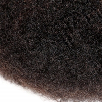 Capelli Umani Brasiliani Ricci Voluminosi Remy per Dreadlock, Capelli Sintetici Intrecciati a Macchina per Treccine all'Uncinetto