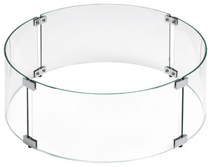 Glass Wind <strong>Guards</strong> for Gas <strong>Fire</strong> Pits - Product Image 1