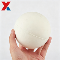 Balle anti-stress en mousse PU à récupération lente, souple et moelleuse, jouet sensoriel pour enfants, blanc, logo personnalisé disponible