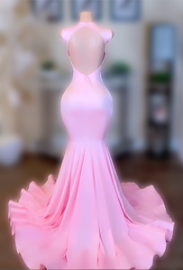 <span class=keywords><strong>Abiti</strong></span> <span class=keywords><strong>da</strong></span> <span class=keywords><strong>Donna</strong></span> Ocstrade per Occasioni Speciali, Vestito Formale con Catena di Strass Argentati, Abito Lungo Rosa <span class=keywords><strong>da</strong></span> Sera Elegante - Product Image 5