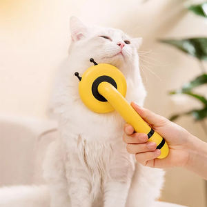 Strumento per la rimozione dei peli di gatto cane con un pulsante spazzola per capelli - Product Image 4