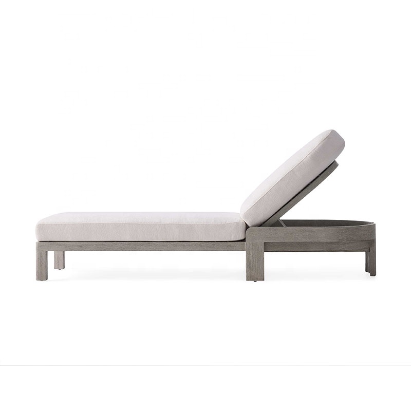 Outdoor furniture swing pool lounge hotel garden set teak wood beach lounge chaise