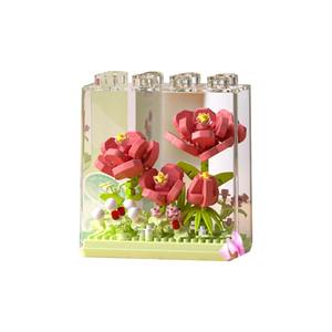 Bloques de Construcción de Plástico, Set de Flores como Clavel, Girasol, Gardenia y Camelia, con Caja de Exhibición, Regalo, Juguete DIY para Mayores de 14 Años - Product Image 4