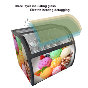 Nhà Máy Giá Nhỏ Ice Cream Tủ Đông Tủ Lạnh Hiển Thị Lạnh Showcase Ice Cream Tủ Lạnh - Product Image 3