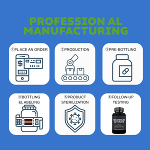 OEM/ODM Suplemento de glicinato de magnesio 120 Cápsulas veganas Apoya el sistema nervioso Mejora la calidad del sueño - Product Image 6