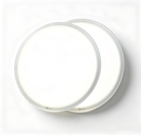 Plafonnier LED rond, structure prismatique anti-éblouissement, CCT 3500-5000K