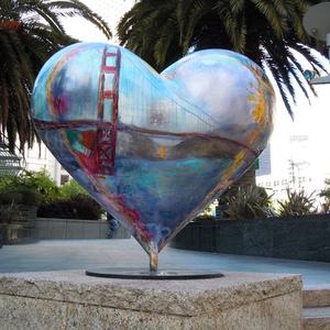 Escultura <span class=keywords><strong>de</strong></span> Corazón <span class=keywords><strong>de</strong></span> Resina y Fibra <span class=keywords><strong>de</strong></span> Vidrio <span class=keywords><strong>de</strong></span> Gran Tamaño para Decoración Exterior Personalizada - Product Image 5