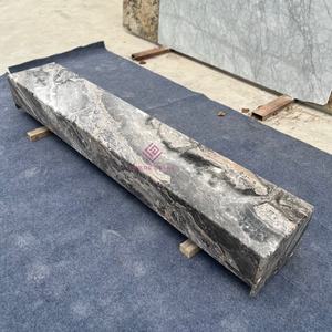 خزانة تلفاز رخامية إيطالية من فينيسيا بنية اللون للمنازل الفاخرة وغرف المعيشة الكبيرة - Product Image 2