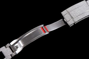 Montre mécanique en cristal de luxe de qualité supérieure 41mm TW usine 904l acier inoxydable 2824 mouvement ciel étoilé montre en diamant de glace - Product Image 4