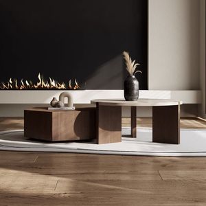 Side <strong>Table</strong> Simple Shaped Living Room Terrazzo <strong>Walnut</strong> <strong>Coffee</strong> <strong>Table</strong> Nordic Style Natural Customize Modern Luxury <strong>Coffee</strong> <strong>Table</strong> Wood - Product Image 4
