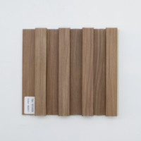 Panneau mural rainuré en WPC à texture bois, imperméable, résistant à l'humidité, durable, élégant et simple, pour la décoration intérieure