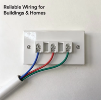 Fil électrique BLV 450/750V, conducteur en aluminium massif isolé en PVC, câble d'alimentation pour le câblage domestique et la construction