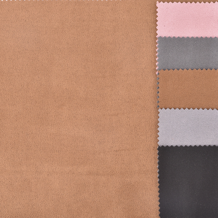 custom color polyester plaid dyed bonded suede scuba stretch fabric apparel